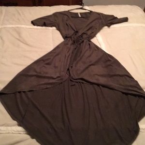 Sexy olive wrap dress!